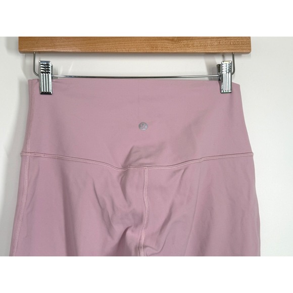 Lululemon Align High Rise Crop 23" Leggings Dusty Rose Blush Pink Sz 8 Run Yoga - Picture 8 of 12